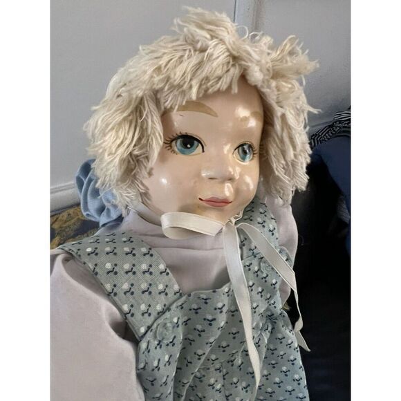 Vintage Mary Lake Thompson for Balos Sweet Doll Perfect! 16" Tall Ceramic/Cloth - Picture 5 of 9